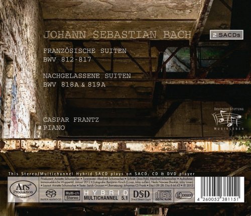 Caspar Frantz - J.S. Bach: Franzoesische Suiten 1 (2012) [SACD]