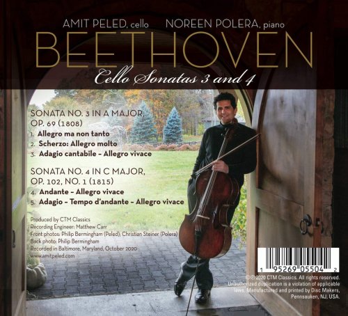 Amit Peled, Noreen Polera - Beethoven Cello Sonatas 3 and 4 (2020)