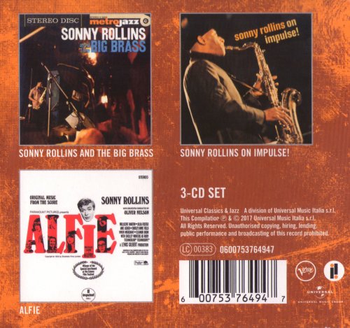 Sonny Rollins - 3 Essential Albums (3CD, 2017) CD-Rip