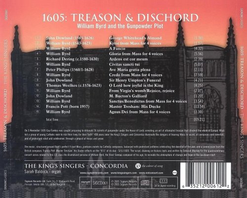 The King's Singers, Concordia - 1605 Treason and Dischord: William Byrd and the Gunpowder Plot (2005) [Hi-Res]