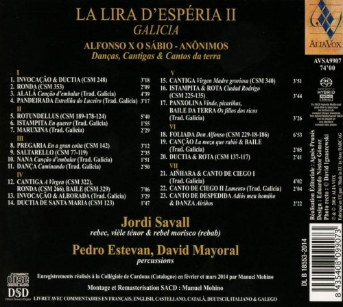 Jordi Savall, Pedro Estevan - La Lira d’Espéria II - Galicia (2014) [Hi-Res & Multicanal 5.1]