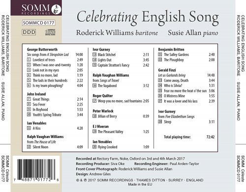 Roderick Williams, Susie Allan - Celebrating English Song (2017) [Hi-Res]