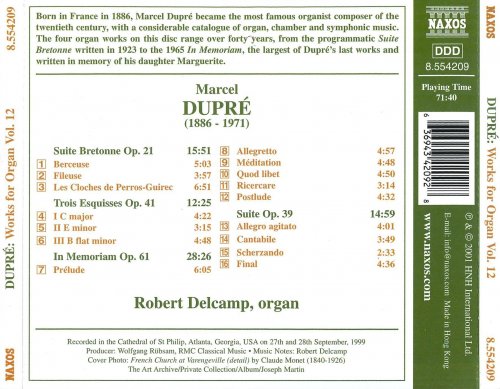 Robert Delcamp - Dupre: Works for Organ, Vol.12 (2001)