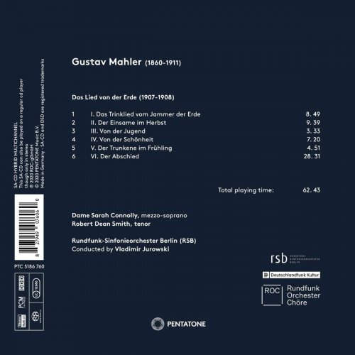 Robert Dean Smith, Sarah Connolly, Rundfunk-Sinfonieorchester Berlin, Vladimir Jurowski - Mahler: Das Lied von der Erde (Live) (2020) [CD-Rip]