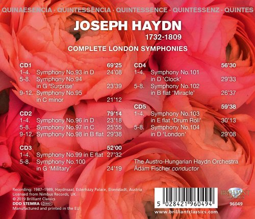 Austro-Hungarian Haydn Orchestra & Adam Fischer - Quintessence Haydn: Complete London Symphonies (2019)
