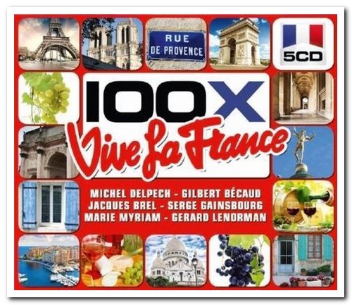 VA - 100x Vive La France [5CD Box Set] (2013)