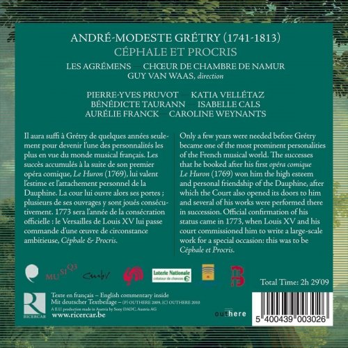 Les Agrémens, Guy Van Waas - André Modeste Grétry: Céphale et Procris (2010)