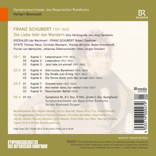 Udo Wachtveitl, Robert Stadlober, Bavarian Radio Symphony Orchestra & Herbert Blomstedt - Schubert: Die Liebe liebt das Wandern (2021) [Hi-Res]