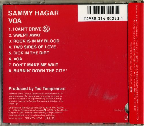 Sammy Hagar - VOA (1984) CD-Rip