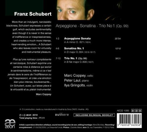Marc Coppey, Peter Laul, Ilya Gringolts - Schubert: Arpeggione / Sonatina / Trio No. 1 (2010) [Hi-Res]
