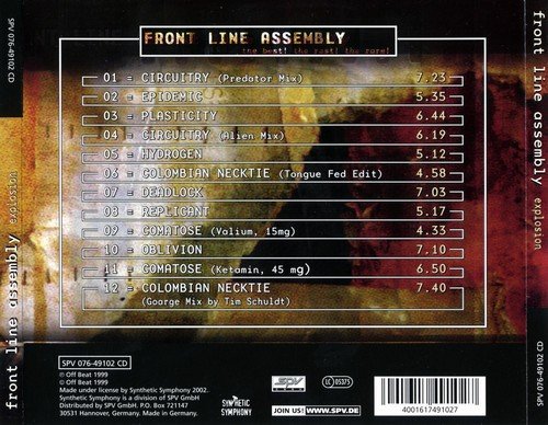 Front Line Assembly - Explosion (1999)