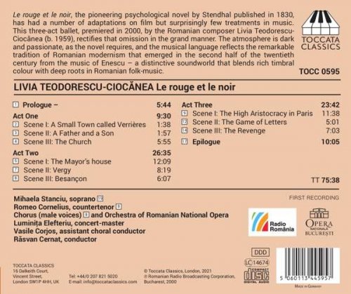 Romanian National Opera Orchestra - Livia Teodorescu-Ciocănea: Le rouge et le noir (Excerpts) (2021)