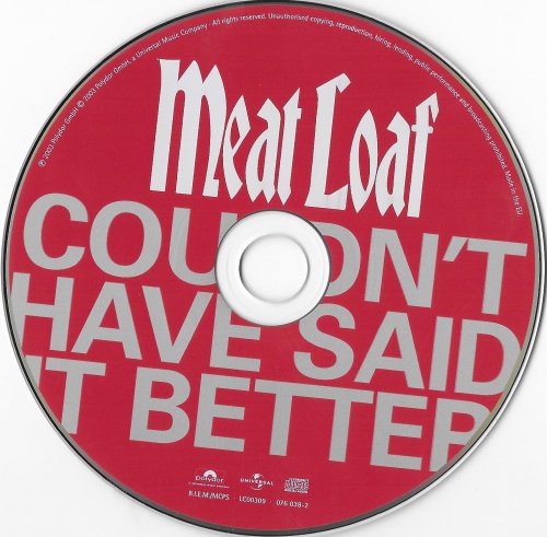 Meat Loaf - Couldn't Have Said It Better (2003) [Special Edition 2CD]