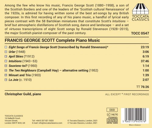 Christopher Guild - Francis George Scott: Complete Music for Solo Piano (2021) [Hi-Res]