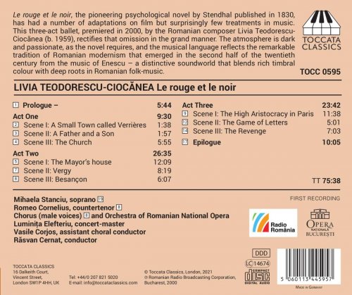 Romanian National Opera Orchestra, Rasvan Cernat - Livia Teodorescu-Ciocănea: Le rouge et le noir (Excerpts) (2021) [Hi-Res]