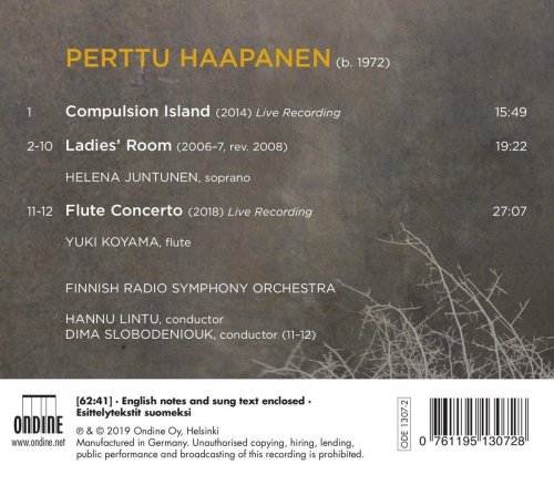 Helena Juntunen, The Finnish Radio Symphony Orchestra - Perttu Haapanen: Flute Concerto, Ladies' Room & Compulsion Island (2019) [Hi-Res]