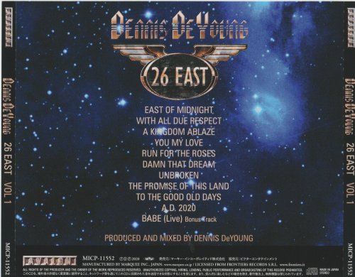 Dennis DeYoung (ex-Styx) - 26 East, Vol. 1 (2020) [Jараnеsе Еditiоn]