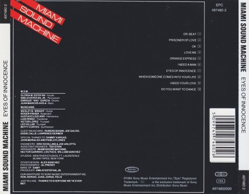 Gloria Estefan And Miami Sound Machine - Eyes Of Innocence (1984) [1993] CD-Rip