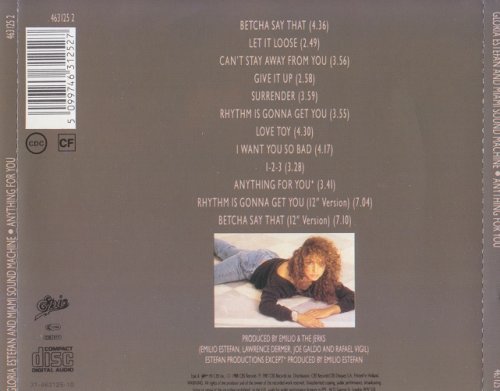 Gloria Estefan And Miami Sound Machine - Anything For You (1987) [1988] CD-Rip