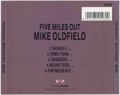 Mike Oldfield - Five Miles Out (1982) [1992] CD-Rip