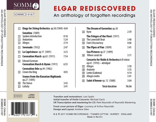 BBC Symphony Orchestra, Edward Elgar - Elgar Rediscovered: An Anthology of Forgotten Recordings (2017) [Hi-Res]