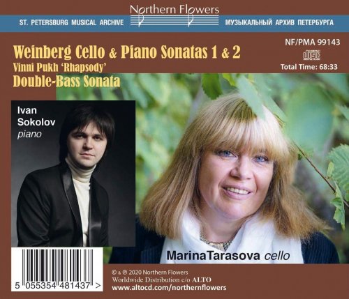 Marina Tarasova & Ivan Sokolov - Weinberg: Works for Cello & Piano (2021) [Hi-Res]