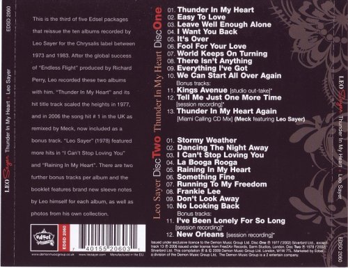 Leo Sayer - Thunder In My Heart / Leo Sayer (2009) CD-Rip