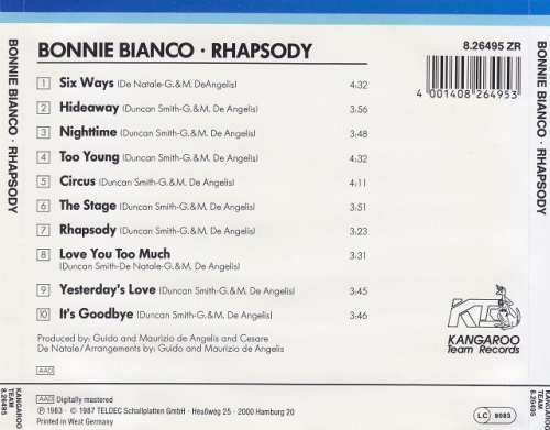 Bonnie Bianco - Rhapsody (1983) [1987]