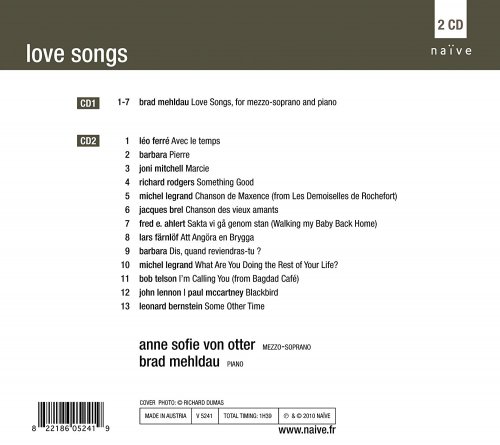 Anne Sofie von Otter, Brad Mehldau - Love Songs (2010) [Hi-Res]