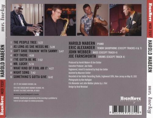 Harold Mabern - Mr. Lucky: A Tribute to Sammy Davis Jr. (2012)