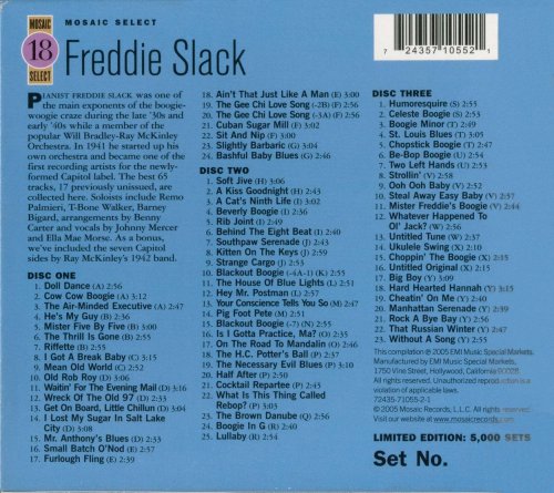 Freddie Slack - Mosaic Select 18 (2005) [Box Set 3CD]