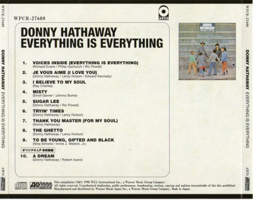 Donny Hathaway - Everything Is Everything (1970) [2013 Atlantic 1000 R&B Best Collection]