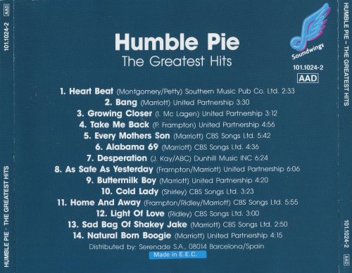 Humble Pie - Greatest Hits (1989)