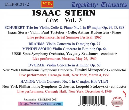 Isaac Stern - Isaac Stern Live, Vol. 3 (2021)