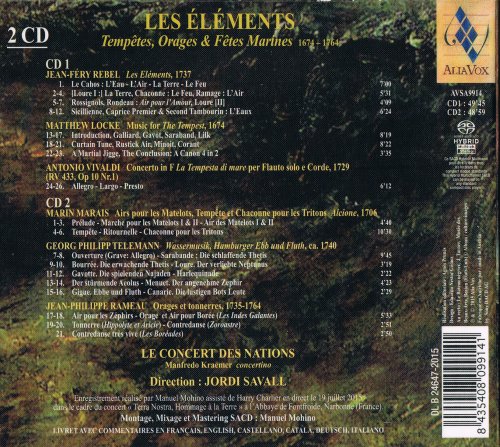 Le Concert des Nations - Jordi Savall: Les Elements-Tempetes, Orages & Fetes Marines (2015) [SACD]