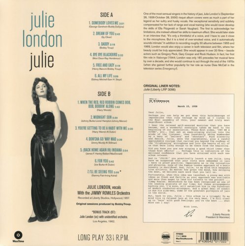 Julie London ‎- Julie (2014) LP