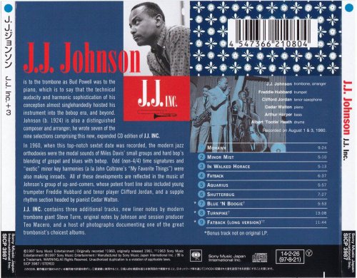 J.J. Johnson - J.J. Inc. (1960) [2014 Japan Jazz Collection 1000]