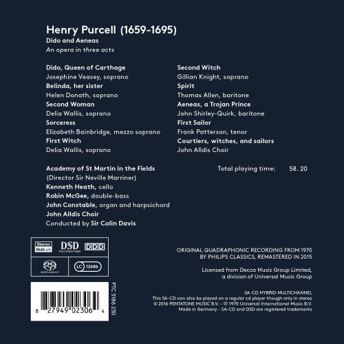 Sir Colin Davis - Henry Purcell: Dido & Aeneas (1970) [2016 SACD]