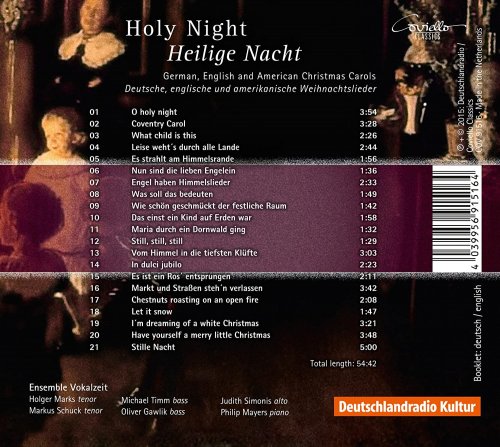 Philip Mayers, Ensemble Vokalzeit - Holy Night - Heilige Nacht (2015) [Hi-Res]