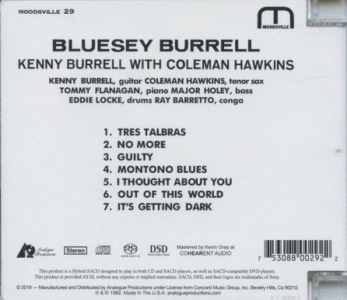 Kenny Burrell & Coleman Hawkins - Bluesey Burrell (2019)