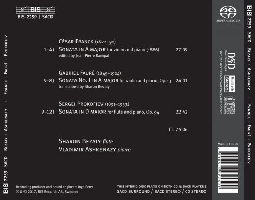 Sharon Bezaly & Vladimir Ashkenazy - Franck, Faure & Prokofiev: Works for Flute & Piano (2017) [SACD]