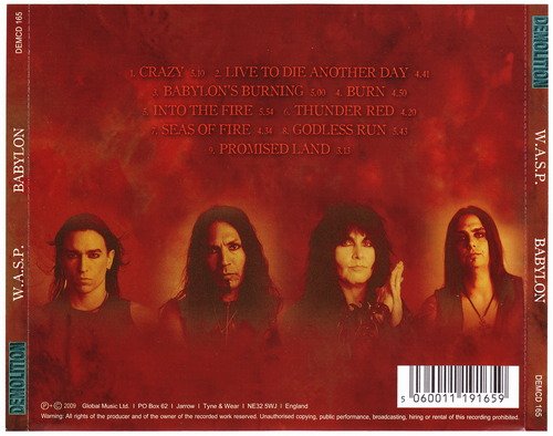 W.A.S.P. - Babylon (2009) CD-Rip