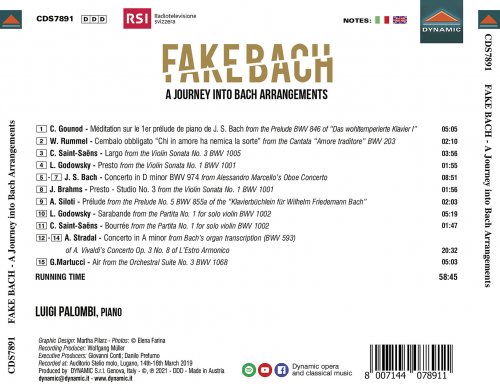 Luigi Palombi - Fake Bach - A Journey into Bach Arrangements (2021) [Hi-Res]