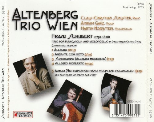 Altenberg Trio Wien - Schubert: Trio in E-flat Major Opus 100, D. 929 & Adagio in E-flat Major Opus posth. 148, D. 897 (2001)