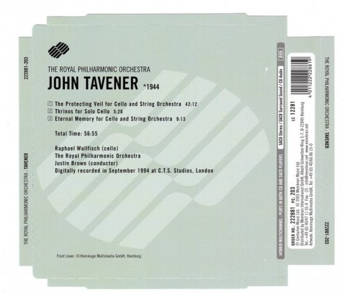 The Royal Philharmonic Orchestra, Justin Brown - John Tavener: The Protecting Veil, Thrinos, Eternal Memory (2005) [SACD]