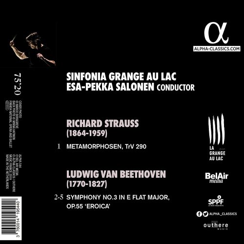 Sinfonia Grange au Lac, Esa-Pekka Salonen - Beethoven: Symphony No. 3 "Eroica" - Strauss: Metamorphosen (2019) [CD-Rip]