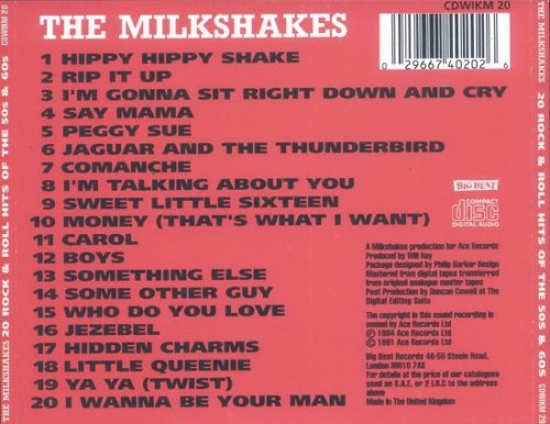 The Milkshakes - 20 Rock and Roll Hits of the 50's and 60's (Reissue) (1984/1991)