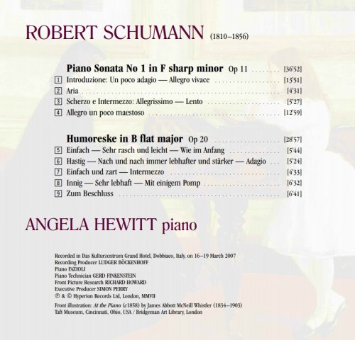 Angela Hewitt - Schumann: Humoreske Op.20 ; Sonata No.1 (2007) [SACD]