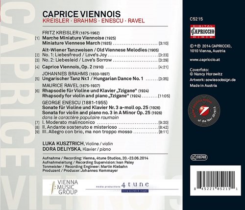 Dora Deliyska, Luka Kusztrich - Caprice viennois (2014) [Hi-Res]