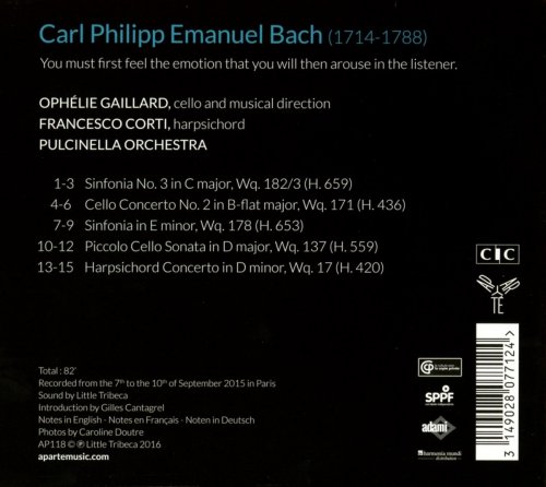 Ophélie Gaillard - Carl Philipp Emanuel Bach, Vol. 2 (2016)